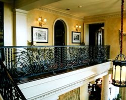 Tuscan Style Beach Villa Second Floor Landing Balcony Railing