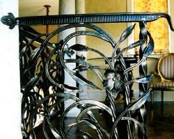 Tuscan Style Beach Villa Interior Railings