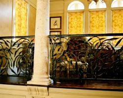 Tuscan Style Beach Villa Interior Railing