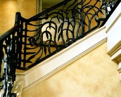 Tuscan Style Beach Villa Interior Railing