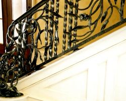 Tuscan Style Beach Villa Interior Railing