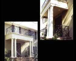 Savannah GA Ardsley Park Residence Exterior Balcony and Stair Railings